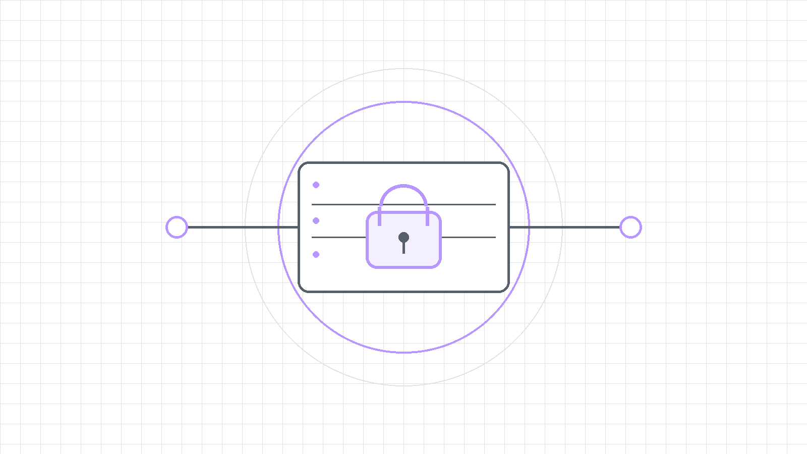 A reduced hero image representing secure proxy authentication with a central lock and proxy server symbol.