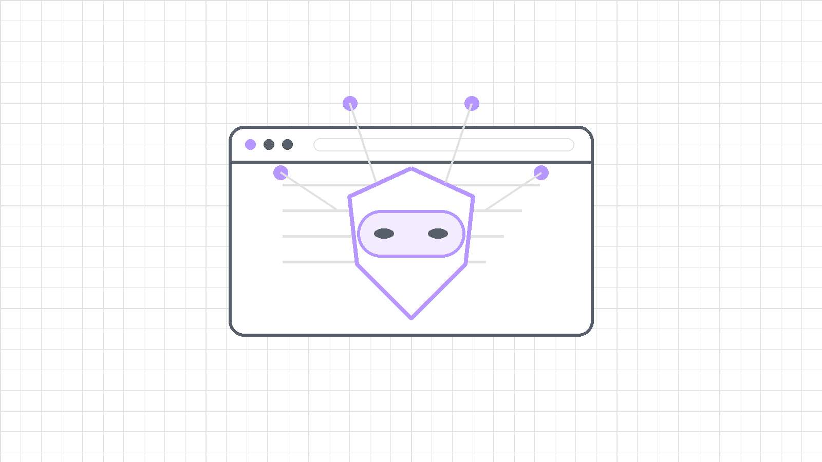 A reduced symbolic image representing online anonymity and hidden digital identity signals.