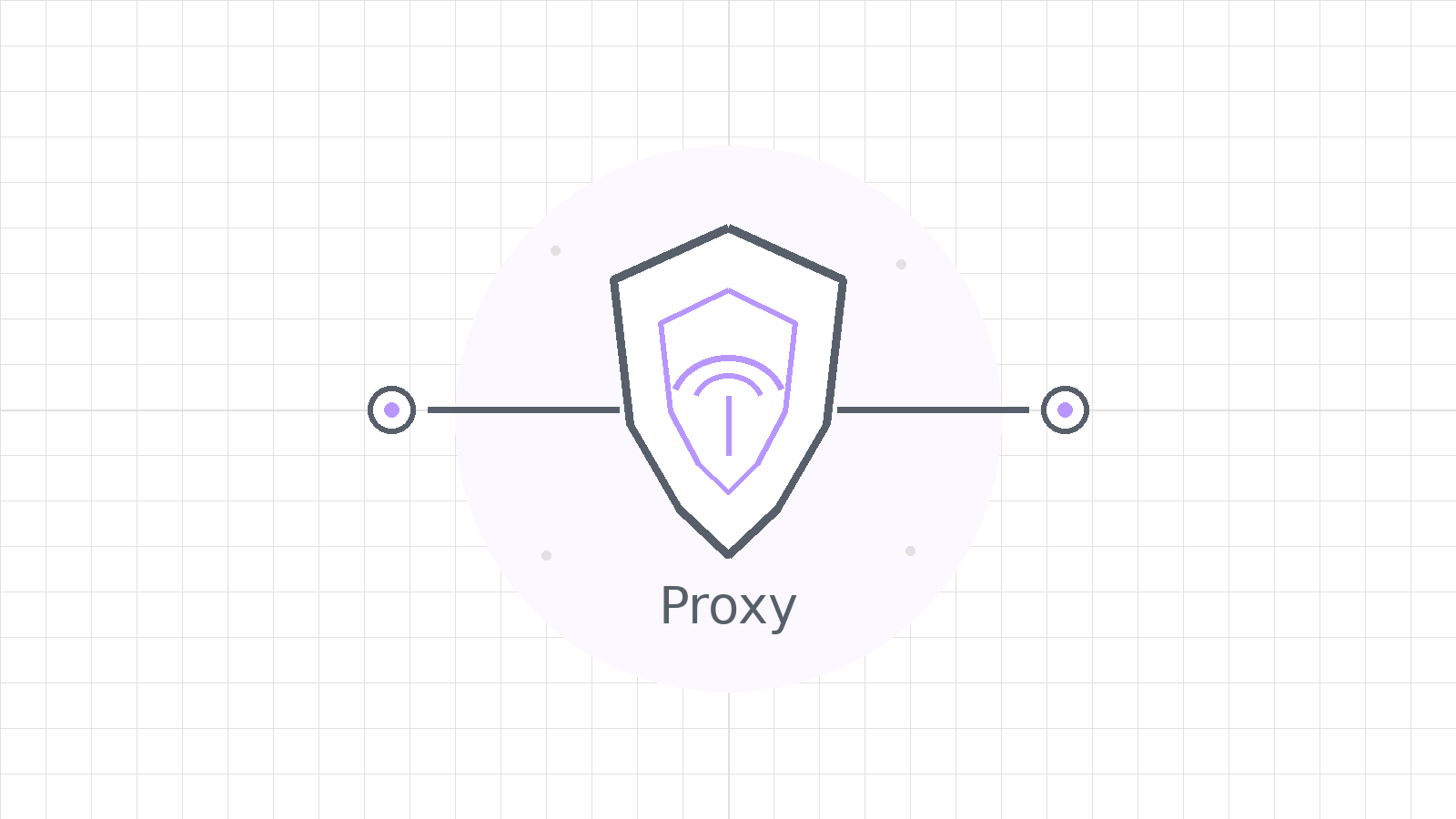 A minimal illustration symbolizing proxy privacy and the limits of hiding online tracking signals.